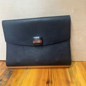 Ted gilmer empire mi Black Leather journal agenda cover handmade